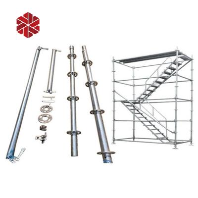 China Traditional layher allround ringlock scaffolding standard vertical echafaudage chinese cheap ringlock scaffolding for sale for sale