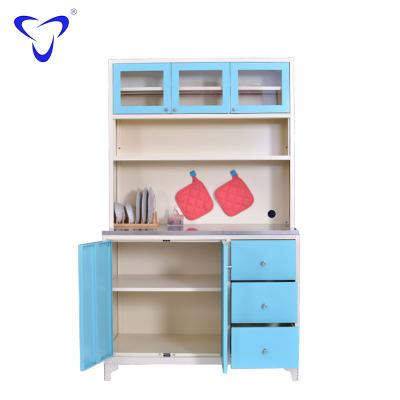 China Metal maker price with good quality knock down steel structure furniture for kitchen use home metal storage cabinet for sale