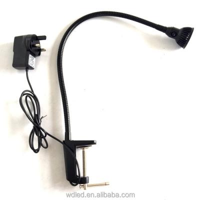 China 3W 110V 220V Modern Flexible Snake Gooseneck Clamp Lights for sale