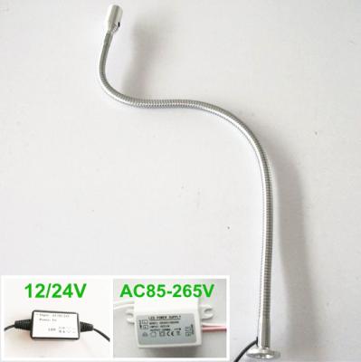 China Aluminum Alloy 1W 110V 220V Flexible Arm LED Machine Tool Work Lamps for sale