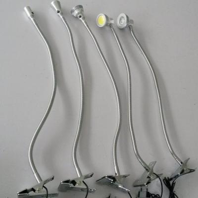 China HOT SALE modern flexible pipe led clip table reading lamps with many power for sale