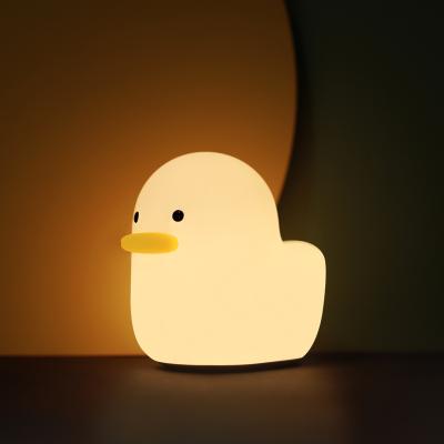 China Modern Hot Sale Silicone DaiDai Duck Lamp USB Rechargeable Table Lamp for Kids Birthday Gift Bedside Home Decoration for sale