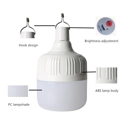 China Good Price 40w Wireless Rechargeable Camping Emergency Indoor / Camping Emergency USB Rechargeable Light Bulb With USB for sale