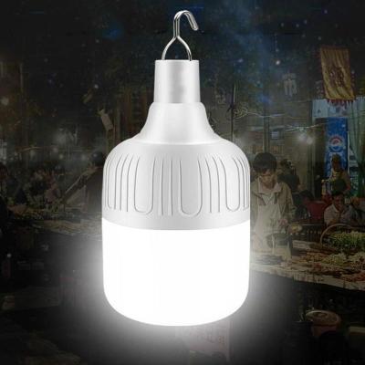 China Hot Sale 50w USB Cordless Camping Indoor / Camping Rechargeable Emergency Led Light Bulb for sale