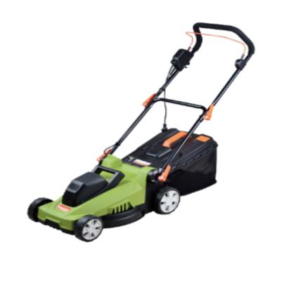 China Professional Electric Folding Handle 1400w 34cm Blade Hand Push Lawn Motor for sale