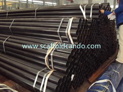 China Lowest price for MS tube, black scaffold pipes, 48.3*3.2mm, 3.25mm,3.5mm, 4.0mm with 6000mm L for construction project for sale