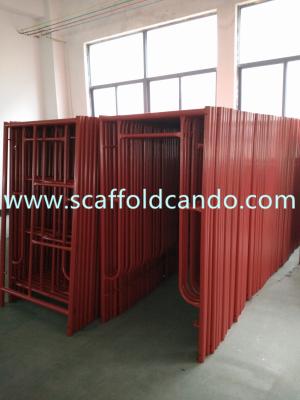 China Construction material galvanized painted scaffolding main frame,door frame 1219*1930mm,1219*1700mm with good quality for sale