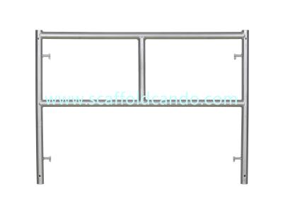 China Q235 pre-galvanized painted scaffolding door frame ladder frame 1219*1700, 914*1700, 914*1524mm for construction project for sale