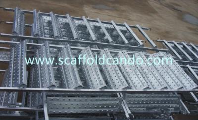 China High performance scaffolding galvanized steel ladder 850mm,550mm width 8 steps 9 steps stair case for Ringlock scaffold for sale