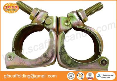 China Korean 0.60kg galvanized scaffolding 48.6mm swivel coupler rolling clamp for Indonesia project for sale