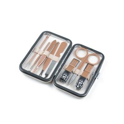 China New Type Eco-friendly Hot Sale Manicure Set Set Of Nail Clippers And Pedicure 8 Pcs With Fashion Package for sale