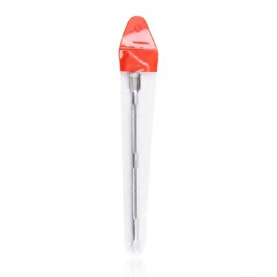 China Eco-friendly Dead Push Stainless Steel Double Nail Remover Nail Cuticle Pusher for sale