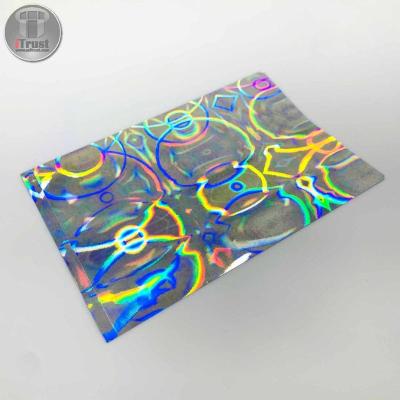 China Seamless Self Adhesive Holographic Plastic Film Roll for sale