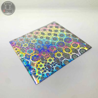 China Seamless Chinese Self Adhesive Transparent Reflective Holographic BOPP Film for sale