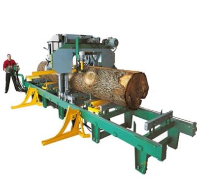 China Vertical Plastic Pipe Band Saw Portable Horizontal Woodworking MJ1600 Band Sawmill for sale