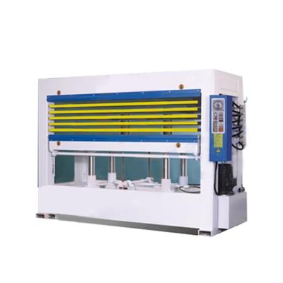 China Hot Pressing Machinery Repair Shops Woodworking Machine Laminate Panel 50 Tons 6 Layers Hydraulic Hot Press for sale