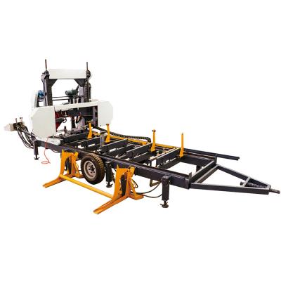 China Horizontal Portable Sawmill Machine Horizon Hydraulic Band Saw Portable Sawmill Wood Saw Machine for sale