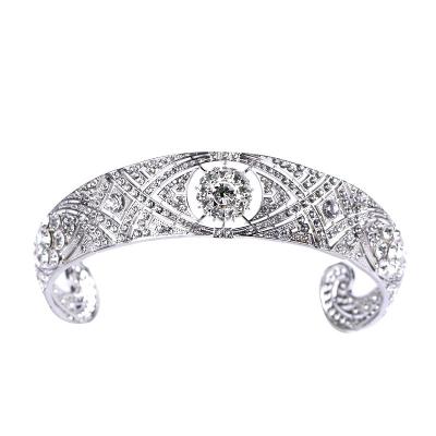 China Fashionable Elegant Gorgeous Rhinestone Crown Jewelry Crystal Bridal Crown Tiaras Hair Accessories Women Hair Tiara De Noiva Meghan Markle Wedding for sale