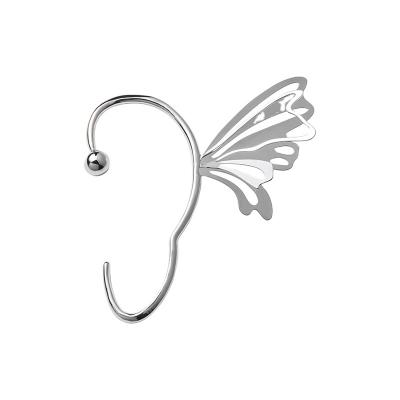 China Ear Wrap Crawler Metal Butterfly Thunder Punk 14k Gold Filled Earring Hooks Fashion Jewelry Hooks Ear Climber Cuff Wrap Clip Earrings for sale