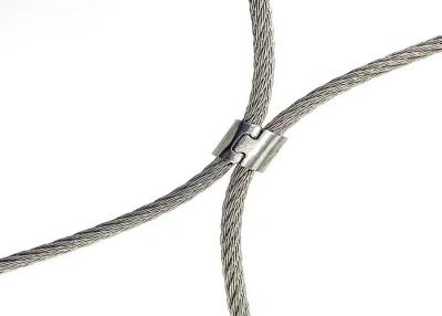 China Knotted Stainless Cable Mesh 35mm*35mm Steel Wire Rope Net For Zoo for sale