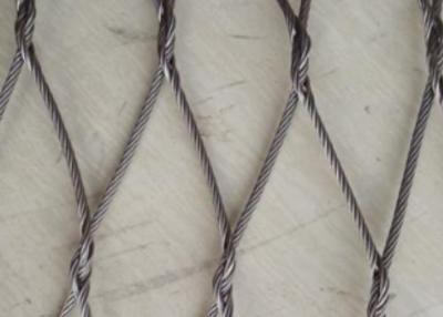 China Oxidized 30*30 Balustrade Cable Mesh Flexible Ferrule Cable Mesh for sale