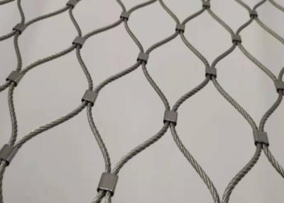 China 2.5mm Wire Balustrade Cable Mesh 40*40mm Diamond Cable Mesh for sale