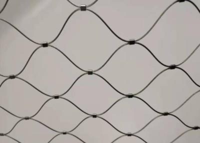 China 2.5mm Wire Balustrade Cable Mesh 40*40mm Diamond Cable Mesh for sale