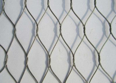 Cina Rossa PVC rivestito Zoo Aviary Netting 1,5 mm acciaio inossidabile Ferrule Rope Mesh in vendita