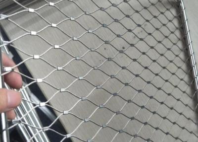 China Anti Rust Balustrade Cable Mesh 50*50 Stainless Steel Cable Mesh for sale