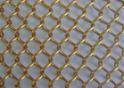 China Double Crimped Wire Mesh 100*100 Brass Wire Mesh For Cabinets for sale