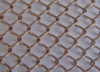 China Weaving Decoration Wire Mesh 100*100mm Dekorationsnetz aus Messing zu verkaufen