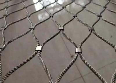 China Knotted Black Oxidized Balustrade Cable Mesh 40*40 X Tend Mesh for sale