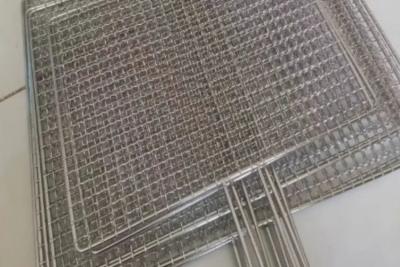 China Outdoor SS BBQ Grill Net 20*40 Barbecue Net Stainless Steel for sale