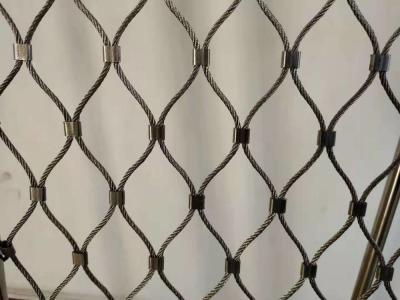 China Light weight 7*7 Stainless Steel Aviary Rope Mesh Cable Mesh For Animals for sale