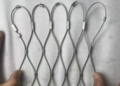 China 18mm*18mm Wire Rope Mesh SS316 Stainless Steel Cable Mesh Zoo Netting for sale