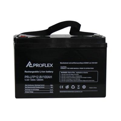 China Wholesale Home Appliances PROFLEX 2022 Good Quality Solar Power Lithium Ion Battery 100AH for sale