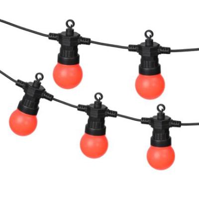 China Daily 10 Count LED Heavy Duty Outdoor Lights String Red Bulb for sale