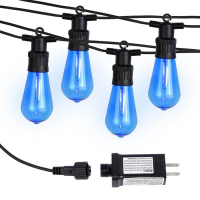 China 24FT LED E27 Daily Blue Outdoor Light Bulb String Waterproof Strand for sale