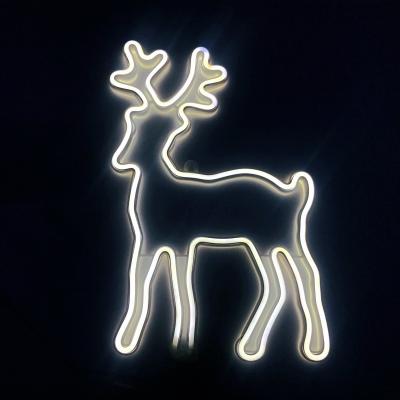 China Daily Christmas LED Neon Signs Reindeer Wall Decor Lights for sale