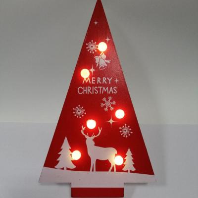 China Christmas Merry Christmas LED Wooden Marquee Lights Table Top for sale