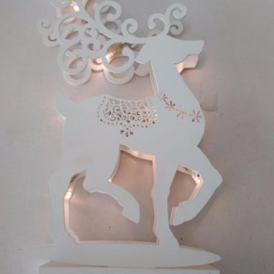 China Decorative Advertising Led Table Top Light China Supplier Microfarad Wood Decor Led Decorative Advertising Deer Shaped For House Furniture Decoration for sale