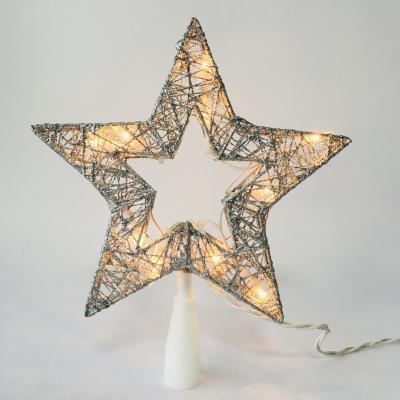 China Christmas Decoration UL Listed Christmas Tree Topper Holiday Christmas Tree Decor Star Shaped Light for sale