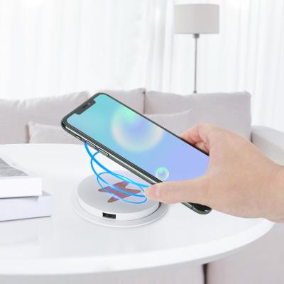 China Outstanding Mobile Phone Quality Desktop Wireless Charger Hidden Radio Charging Long Distance Fast Wireless Charger for sale