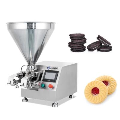 China Cakes Muilti Function Cake Cream Injection Coating Chocolate Injector Nozzles Semi Automatic Liquid Filler Machine For Bread for sale