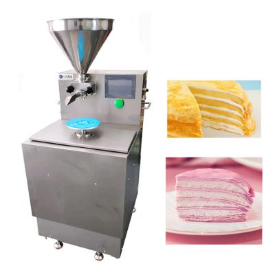 China Cakes Dessert Layer Cakes Surface Coating Quantitative Piping Filling Log Decorating Cake Icing Sheeter for sale