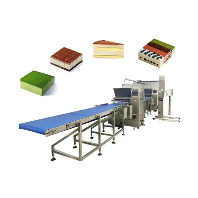 China Extensive automatic high quality injection applicator cake mousse production line is applicable to icing filling and decorating for sale