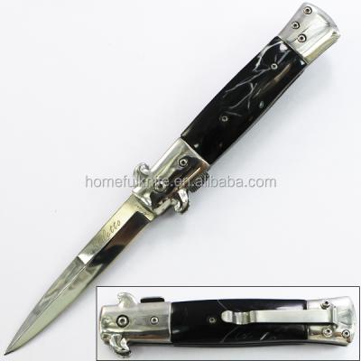 China 7.5 Inch Resin Handle Camping Knife Folding Stainless Steel Pocket Knife Outdoor Wholesale for sale