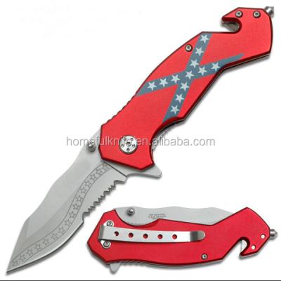 China Series Breaker Helper Opening Emergency Folding Rescue Firefighter Glass Pocket Knife 8.1