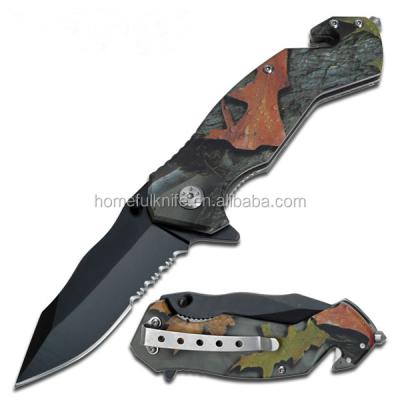 China Series Breaker Helper Opening Emergency Folding Rescue Firefighter Glass Pocket Knife 8.1