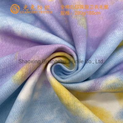 China Cotton Polyester Digital Print Knitted Terry Fabric for Hoddies for sale